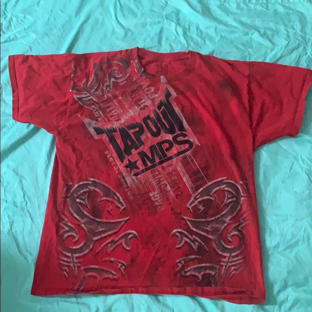 Red tap out shirt